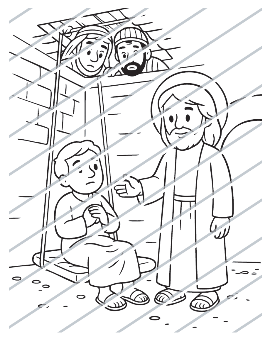 Healing of a Paralytic Lowered from the Roof