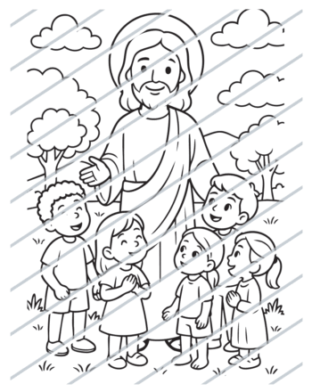 Jesus Welcomes the Children (02)