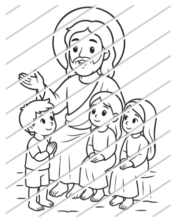 Jesus Welcomes the Children (03)