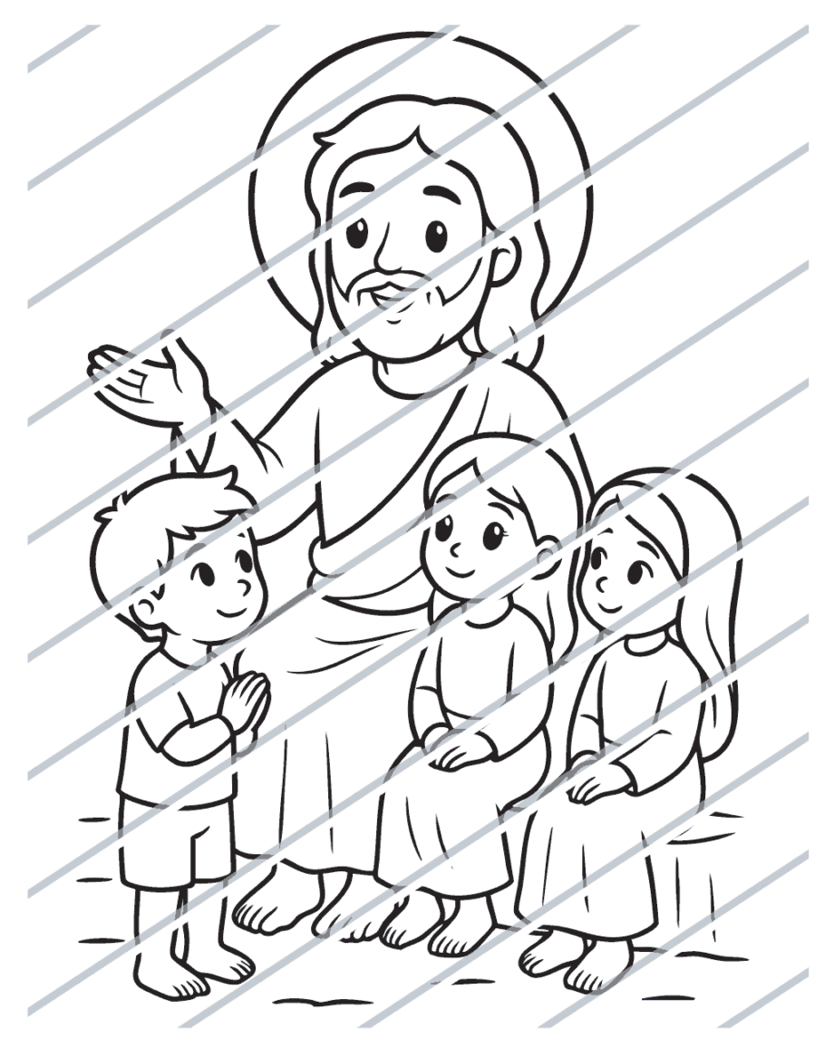 Jesus Welcomes the Children (03)