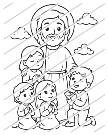 Jesus Welcomes the Children (04)