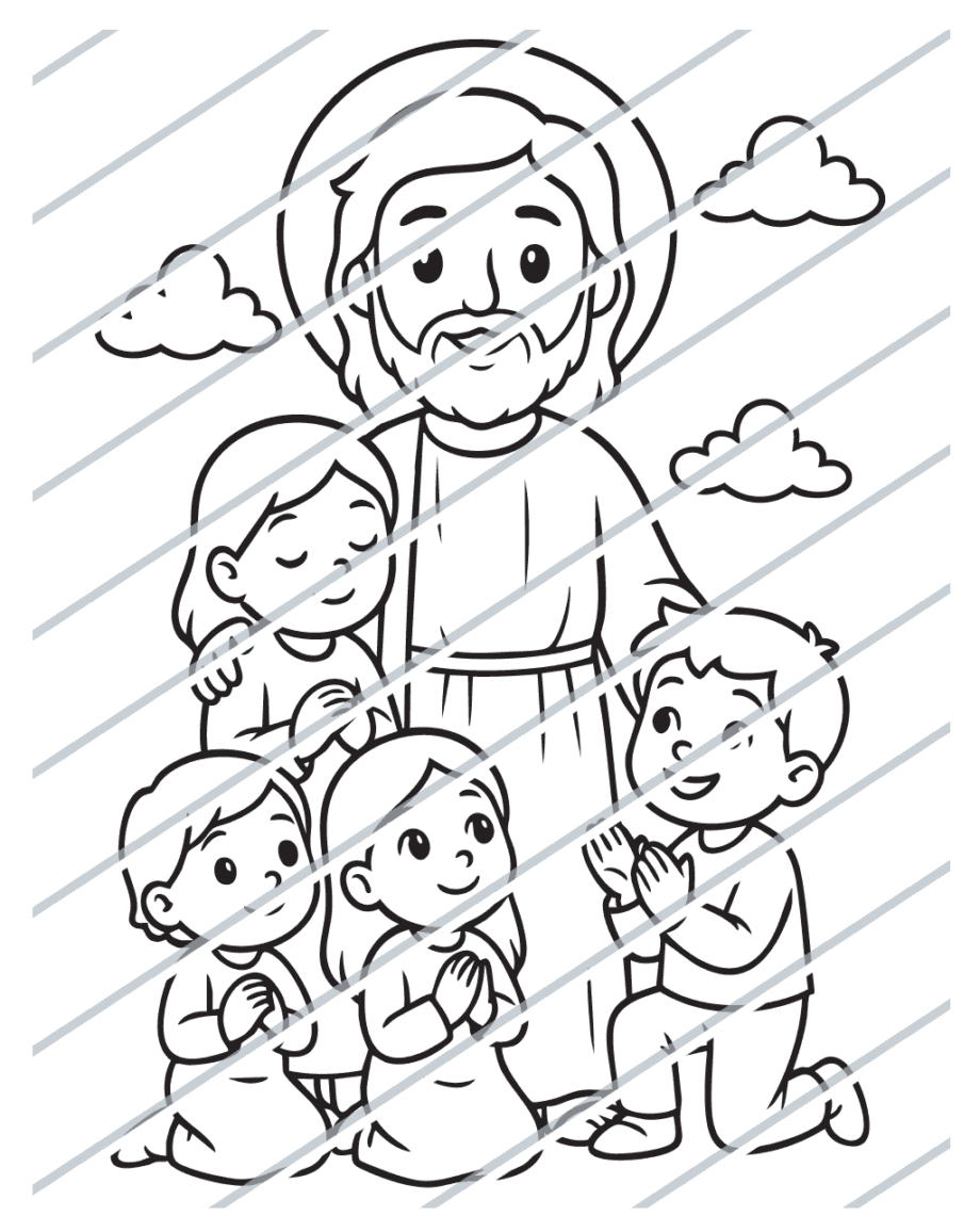 Jesus Welcomes the Children (04)