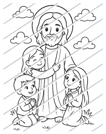 Jesus Welcomes the Children (05)
