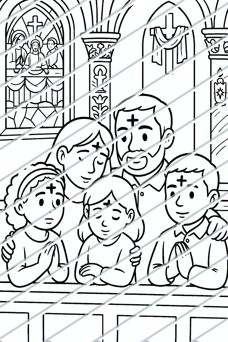 Ash Wednesday Ashes Family